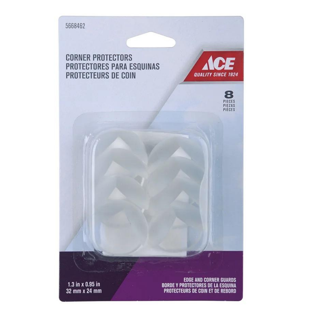 ACE GÓI 8 MIẾNG BỌC GÓC BÀN BẰNG NHỰA 3.2X2.3CM