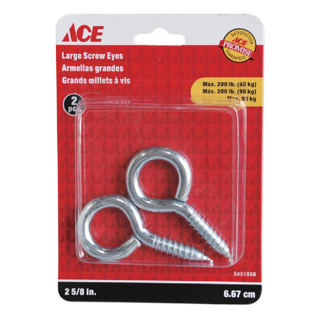 ACE GÓI 2 VÍT MÓC TRÒN MẠ KẼM TẢI TRỌNG 90KG