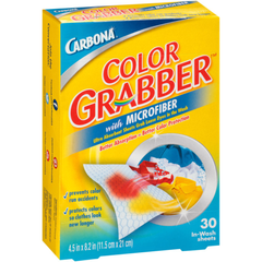 HỘP 30 MIẾNG VẢI HẤP THỤ MÀU LÚC GIẶT CARBONA