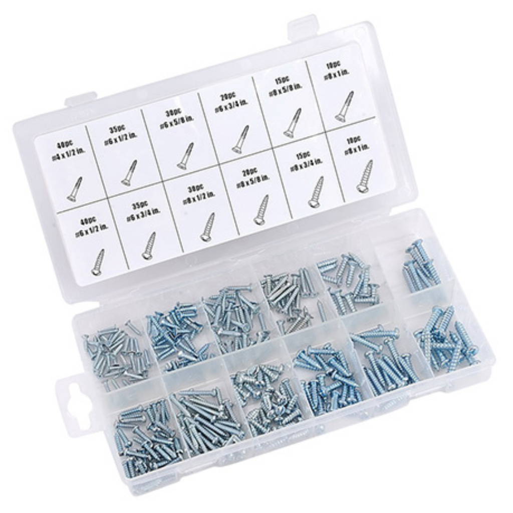 HỘP 300 CHIẾC ĐINH VÍT TACTIX 565113 KIM LOẠI