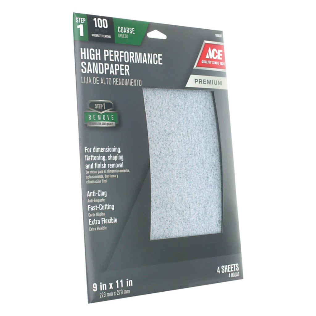 HỘP 4 MIẾNG GIẤY NHÁM 100GRIT ACE 4393-002