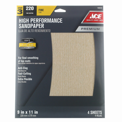 HỘP 4 MIẾNG GIẤY NHÁM ACE ĐỘ NHÁM 220GRIT 4397-002