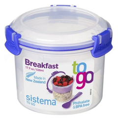 HỘP ĐỰNG ĐỒ ĂN NẮP KHÓA 530ML SISTEMA KHÔNG BPA