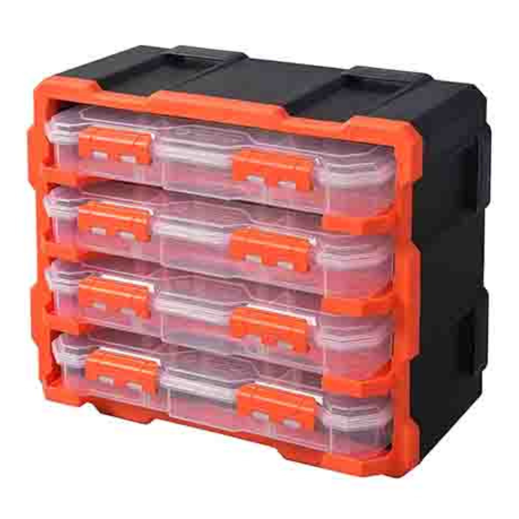 HỘP ĐỰNG 4 NGĂN TACTIX 320670# NHỰA 37.8X18X32CM