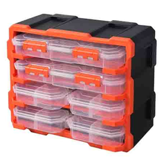 HỘP ĐỰNG 6 NGĂN TACTIX 320672# NHỰA 37.8X18X32CM