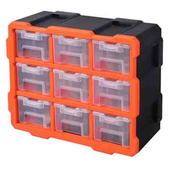HỘP ĐỰNG 9 NGĂN TACTIX 320674# NHỰA 37.8X15.2X32CM