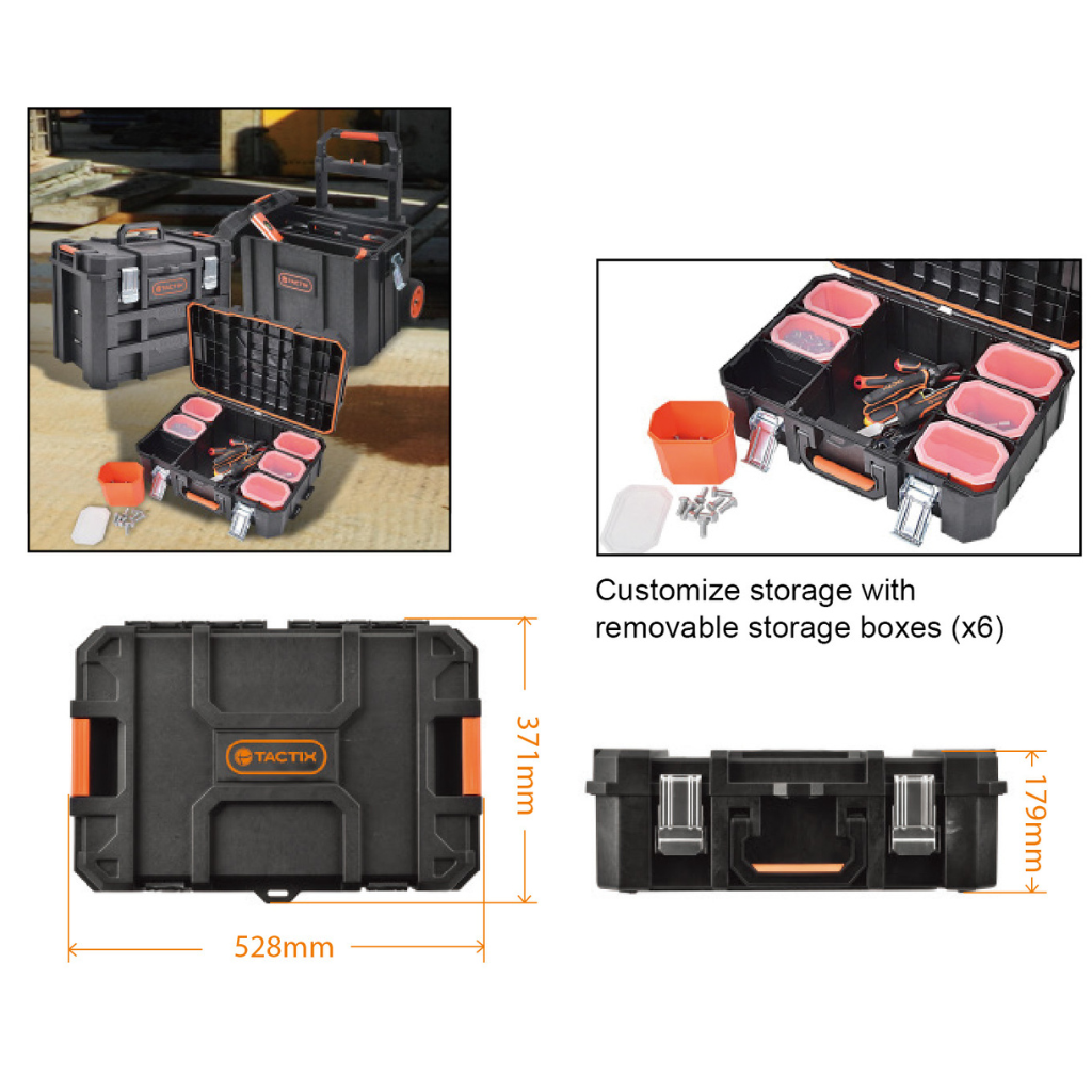 HỘP ĐỰNG DỤNG CỤ TACTIX 52.8X37.1X17.9CM BẰNG NHỰA