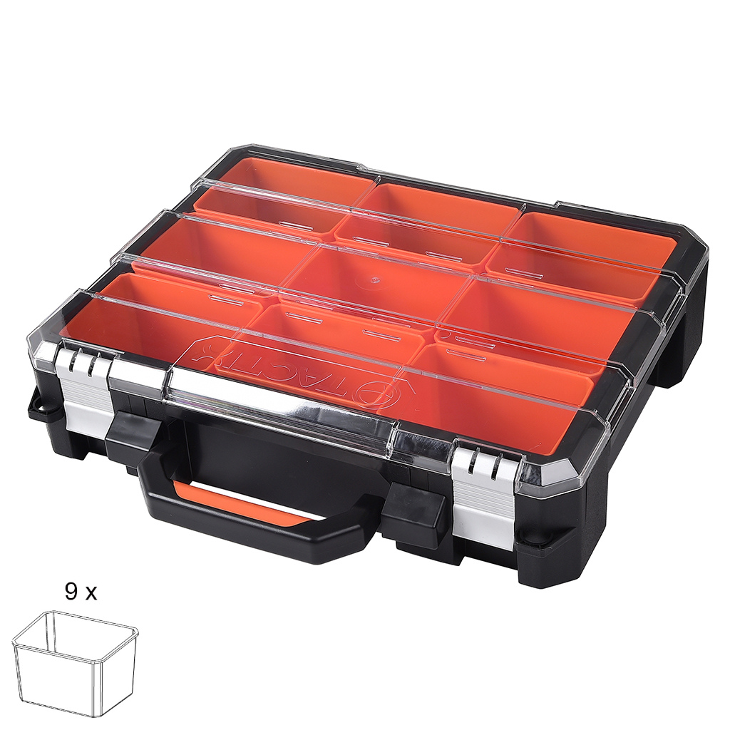 HỘP ĐỰNG TACTIX 320060# 9 NGĂN 43.2x33.2x12.5CM