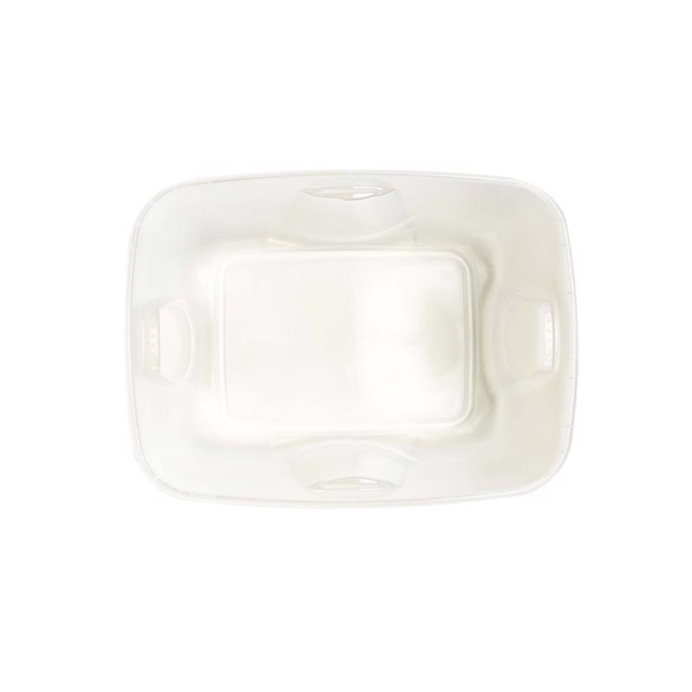 HỘP NHỰA CÓ NẮP HOMZ MÀU TRONG/XANH 60X45X40CM 68L