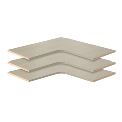 KỆ GÓC GỖ LAMINATE EASY TRACK 2X36X76CM XÁM