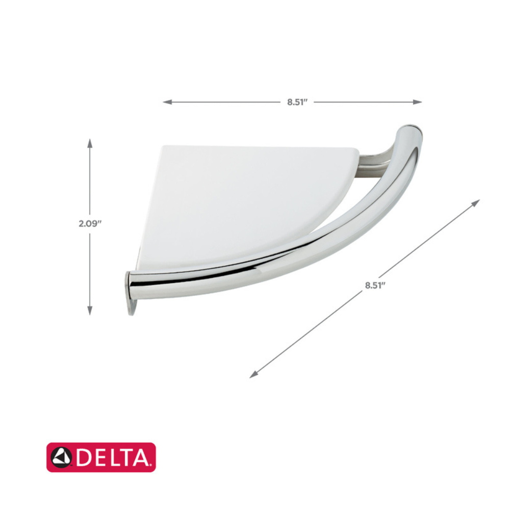 KỆ GÓC TƯỜNG BẰNG THÉP HIỆU DELTA DÀI 22CM