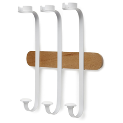 KỆ TRƯNG RƯỢU GỖ/NHỰA SHOWVINO TRẮNG 26X29X8CM