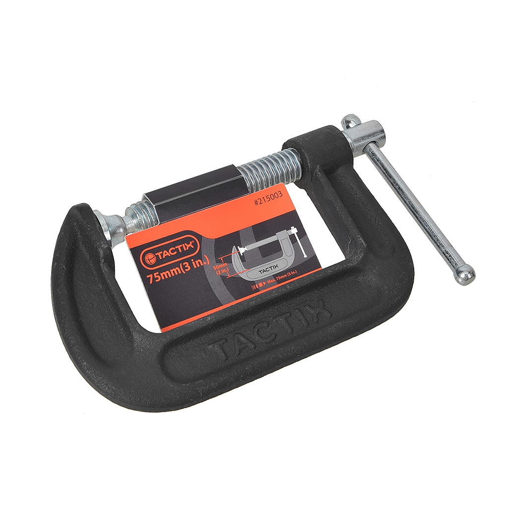 KẸP CHỮ C CHỊU LỰC CAO TACTIX 75MM BẰNG GANG THÉP