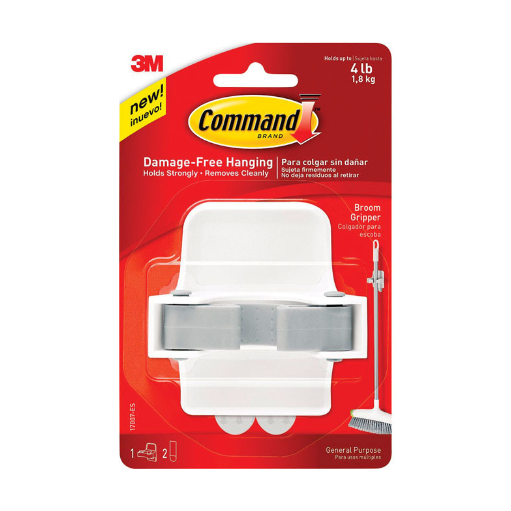 KẸP GIỮ CÁN CHỔI NHỰA LỚN COMMAND 8.4CM