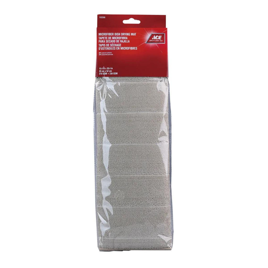 ACE KHĂN LÓT CHÉN DĨA MICROFIBER 39X52CM MÀU NÂU