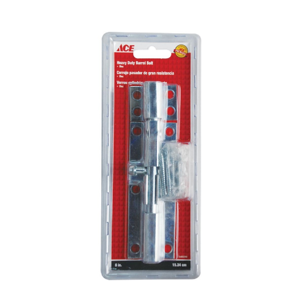 ACE KHÓA CỬA BẰNG THÉP MẠ KẼM 15.24 CM