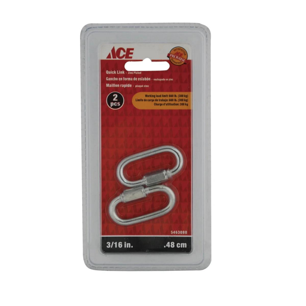 KHÓA REN CÀI MẠ KẼM KÍCH THƯỚC 4.76MM HIỆU ACE