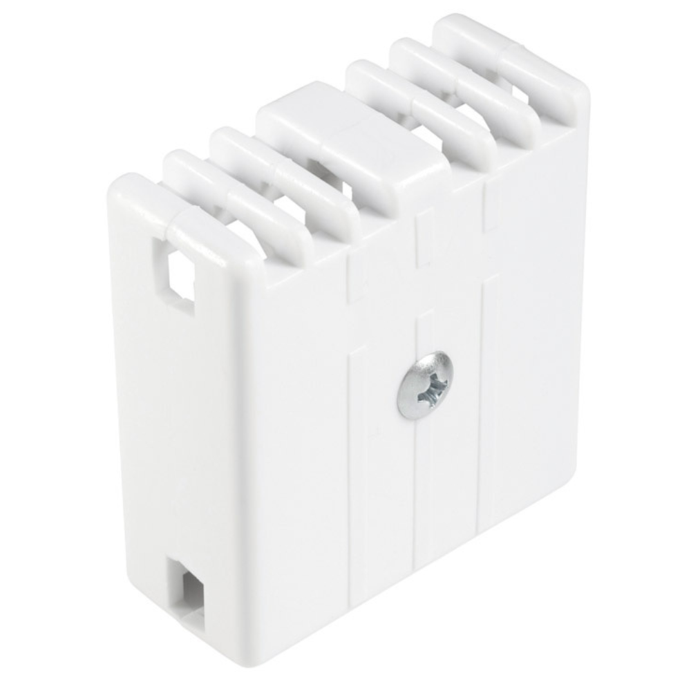 KHỚP NỐI KỆ KIM LOẠI RUBBERMAID TRẮNG 22X18X2CM