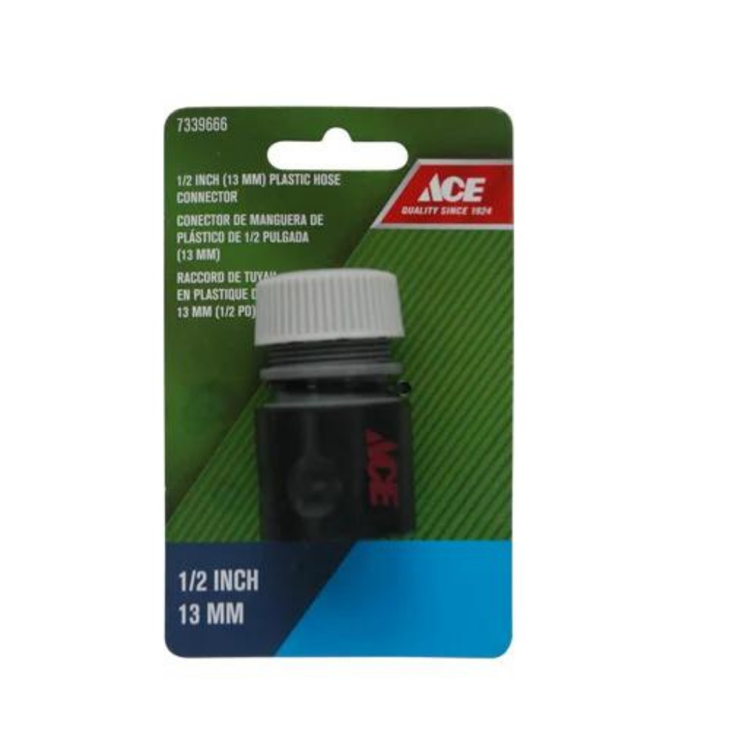 ACE KHỚP NỐI ỐNG NƯỚC/VÒI XỊT NHỰA 1.27CM ĐỎ/ĐEN