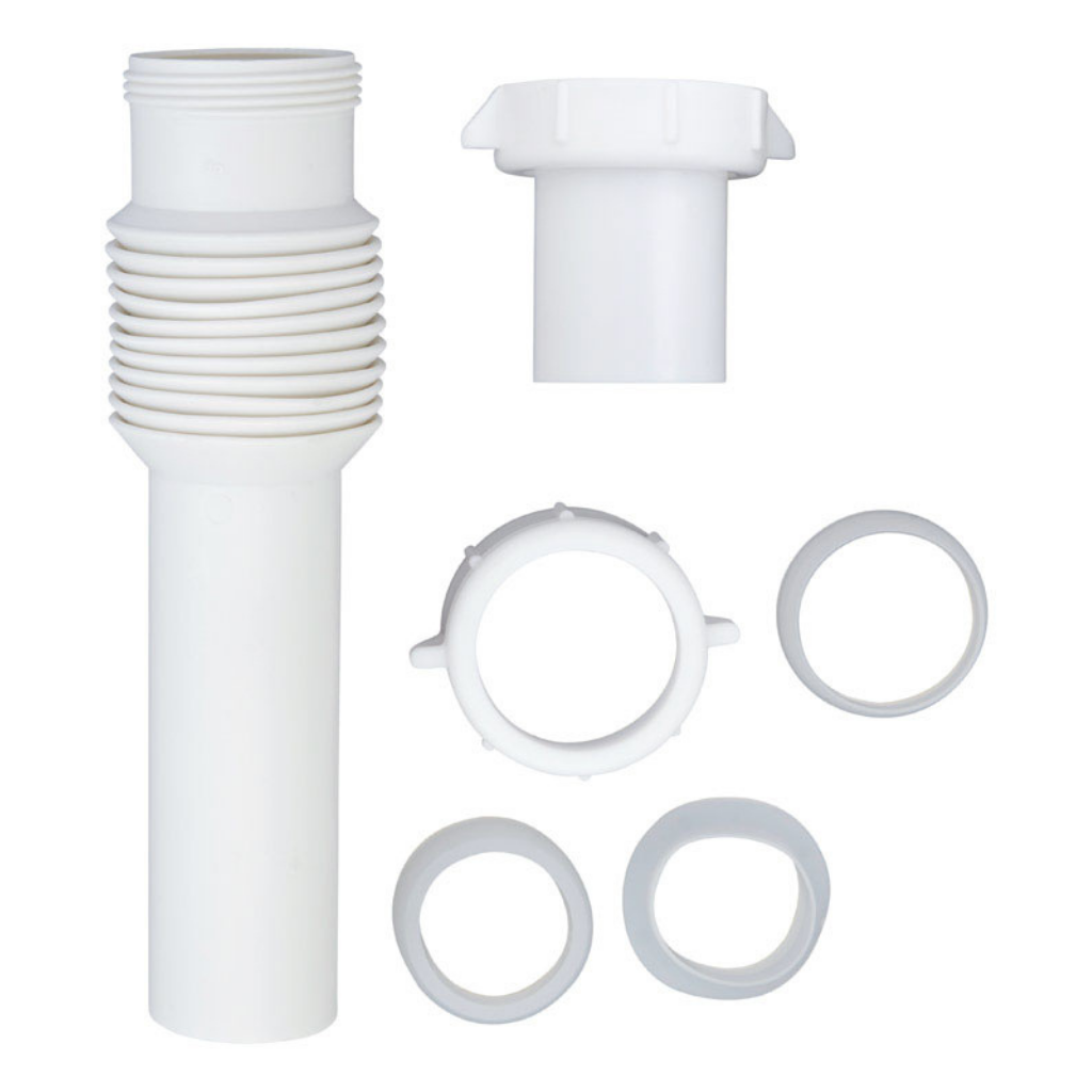 KHỚP NỐI ỐNG XẢ NHỰA CHO BỒN RỬA ACE 3.8X28CM