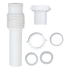 KHỚP NỐI ỐNG XẢ NHỰA CHO BỒN RỬA ACE 3.8X28CM