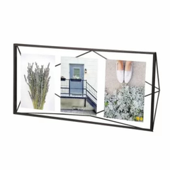KHUNG 3 HÌNH SỢI THÉP HIỆU PRISMA ĐEN 48 X 23CM