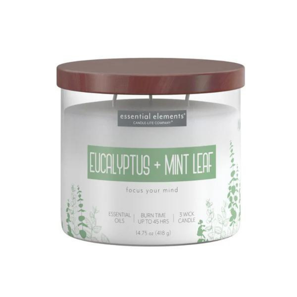 LỌ NẾN THƠM CANDLE-LITE-GỖ BẠCH ĐÀN&BẠC HÀ 418G