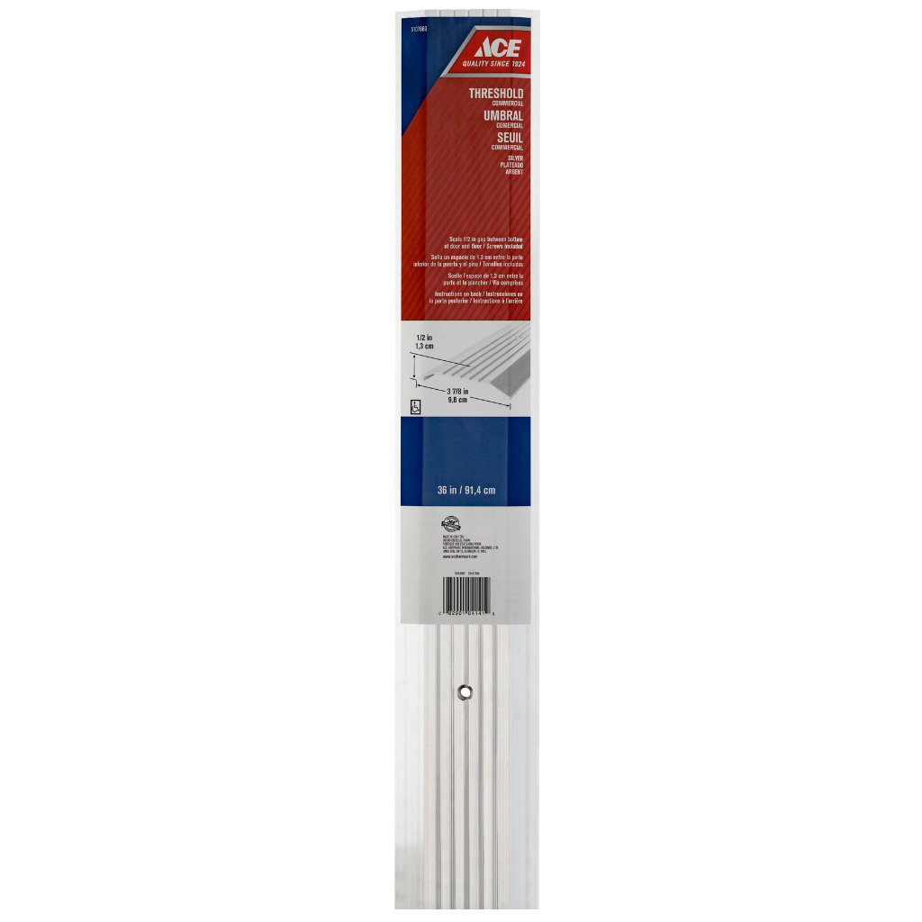 NẸP SÀN BẰNG NHÔM ACE MÀU BẠC 1.27X9.84X91.44CM