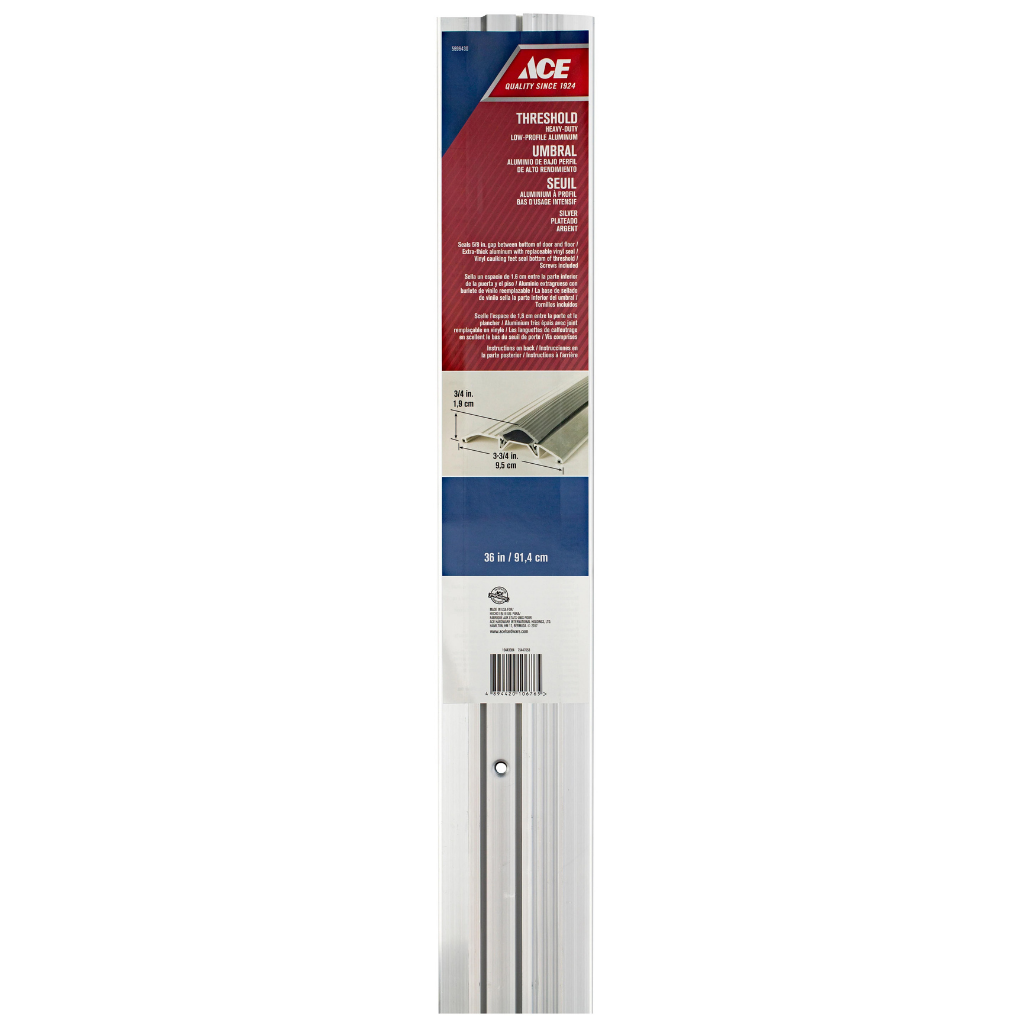 NẸP SÀN BẰNG NHÔM MÀU BẠC ACE 1.91X9.53X91.44CM