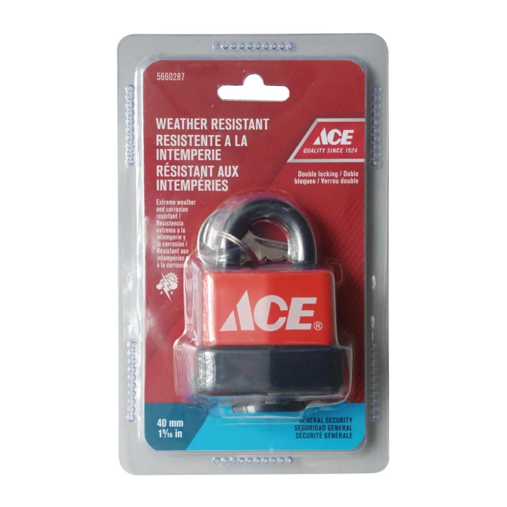 ACE Ổ KHÓA KÈM CHÌA BẰNG THÉP 40MM