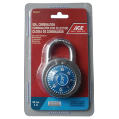 Ổ KHÓA SỐ THÉP KHÔNG GỈ ACE 50MM MÀU XANH DƯƠNG