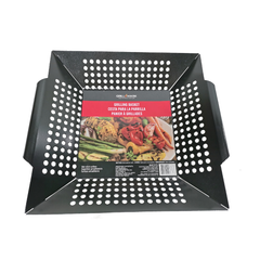 GRILL MARK RỔ THÉP ĐỰNG ĐỒ NƯỚNG 34.5X30.5X6.5CM