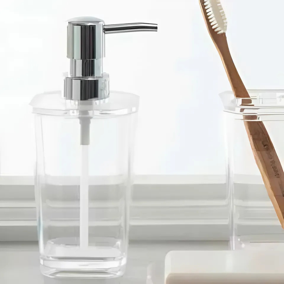 BÌNH ĐỰNG SỮA TẮM OPTIKS MODA TRONG SUỐT BẰNG NHỰA