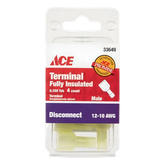 ACE GÓI 4 ĐẦU NỐI ĐỰC CÁCH ĐIỆN 12-10 AWG VÀNG