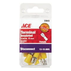 ACE GÓI 8 ĐẦU NỐI CÁI DẸP CÁCH ĐIỆN VÀNG 12-10 AWG