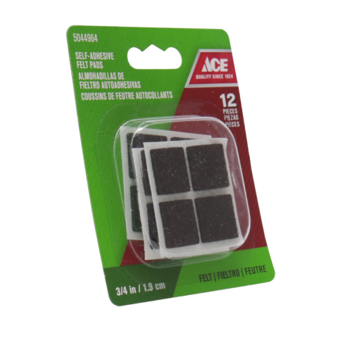 ACE GÓI 12 MIẾNG ĐỆM VUÔNG LÓT CHÂN ĐỒ NỘI THẤT BẰNG VẢI 1.9X1.9CM