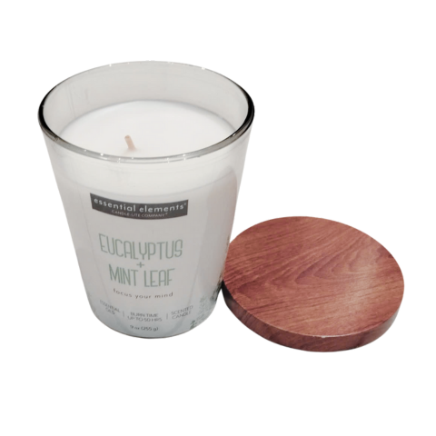 LỌ NẾN THƠM CANDLE-LITE-GỖ BẠCH ĐÀN&LÁ BẠC HÀ 255G