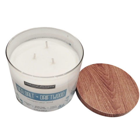 LỌ NẾN THƠM CANDLE-LITE-MUỐI BIỂN VÀ GỖ TRÔI 418G