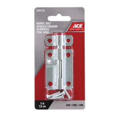 ACE CHỐT CÀI CỬA KÈM VÍT 7.62CM BẰNG THÉP MẠ KẼM