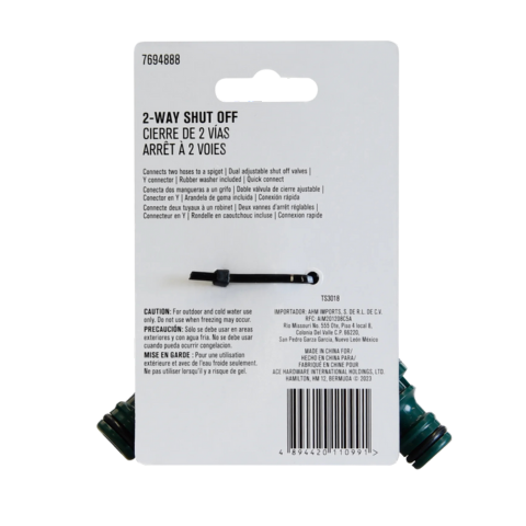 VAN CHIA ỐNG NƯỚC HAI CHIỀU HIỆU ACE BẰNG NHỰA