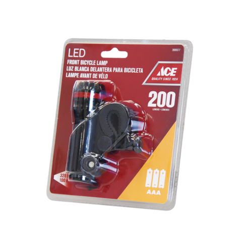 ACE ĐÈN PIN LED GẮN ĐẦU XE ĐẠP 3W 200LM 3AAA 5H