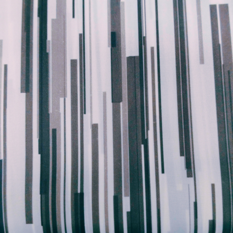 RÈM TẮM MODA 178X183CM TRẮNG ĐEN XÁM BẰNG VẢI