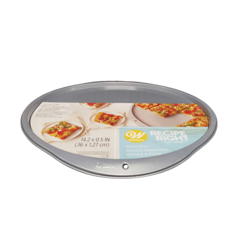 CHẢO PIZZA BẰNG THÉP MÀU BẠC WILTON 36CM