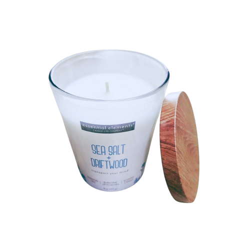 LỌ NẾN THƠM CANDLE-LITE-MUỐI BIỂN VÀ GỖ TRÔI 255G