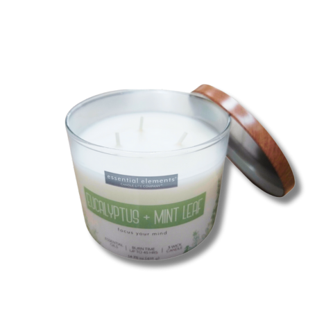 LỌ NẾN THƠM CANDLE-LITE-GỖ BẠCH ĐÀN&BẠC HÀ 418G