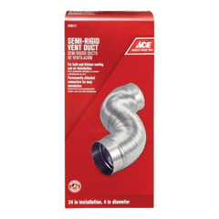 ACE ỐNG THÔNG GIÓ BÁN CỨNG 10X61CM NHÔM