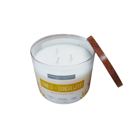 LỌ NẾN THƠM CANDLE-LITE-VANI VÀ GỖ ĐÀN HƯƠNG 418G