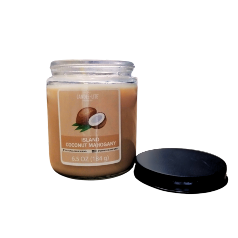 LỌ NẾN THƠM CANDLE-LITE HƯƠNG DỪA TƯƠI&GỖ GỤ 184G