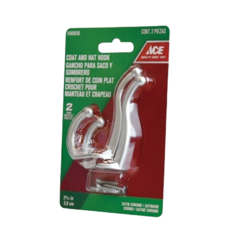 ACE GÓI 2 MÓC TREO ĐỒ MẠ CROM 5.87CM