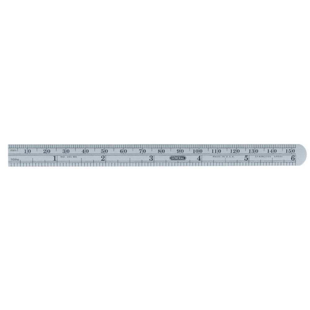 THƯỚC GENERAL TOOLS 15CMX1CM THÉP KHÔNG GỈ